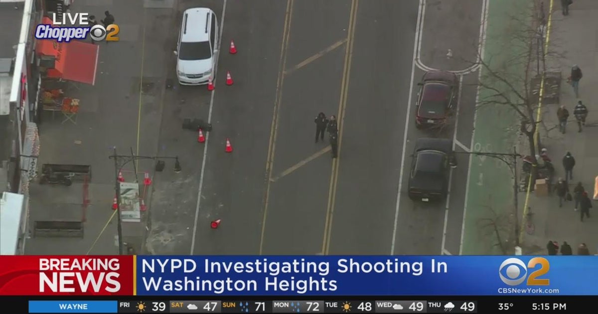 NYPD investigating shooting in Washington Heights - CBS New York