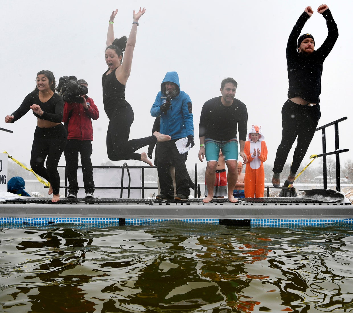 Find Out Why People In Denver Paid To Jump Into Freezing Lake On A