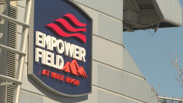 Sports apparel store near Empower Field at Mile High ready for new Broncos  season but curious about future - CBS Colorado