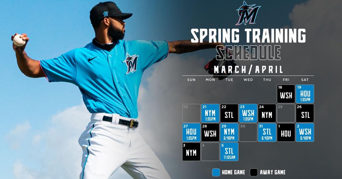 Marlins Release 2022 Spring Training Schedule CBS Miami