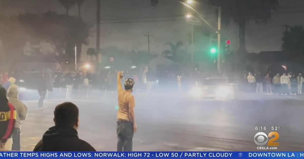 Street Takeover Draws Big Crowd In Compton - CBS Los Angeles