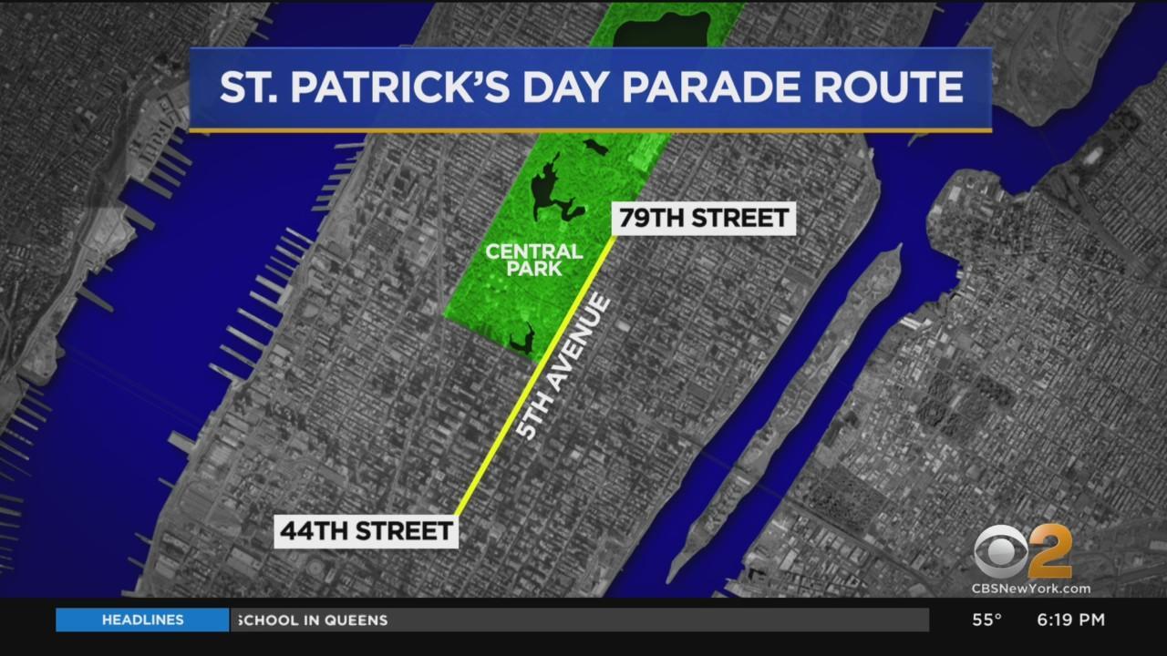 St. Patrick's Day Parade 2022: Street closures and traffic advisories - CBS New  York
