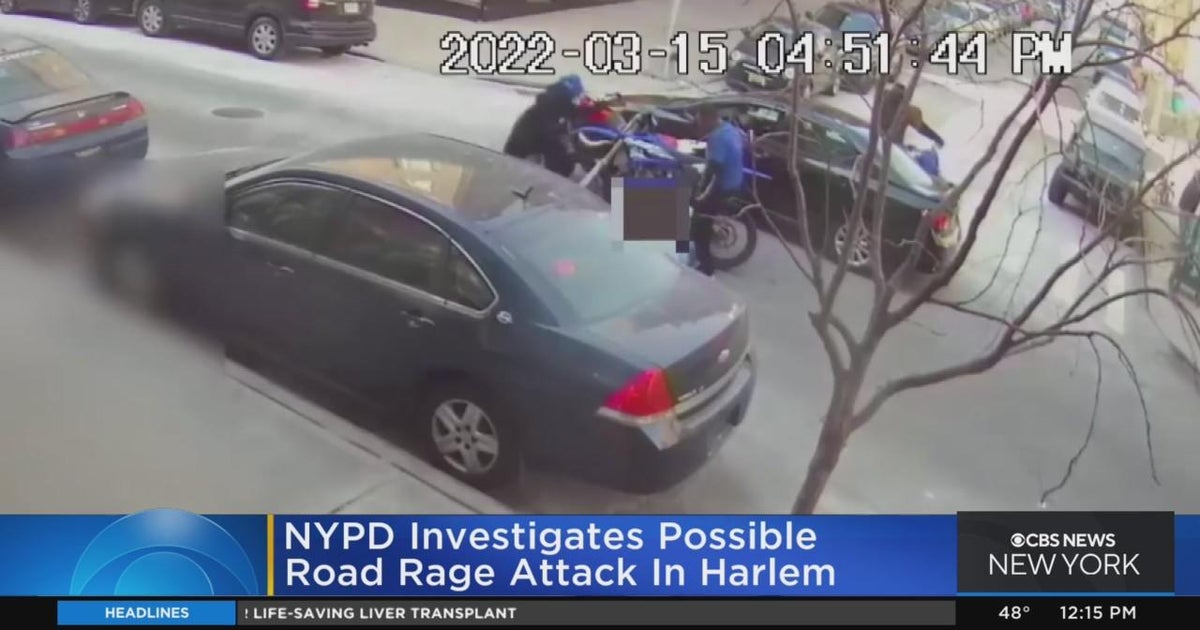 NYPD investigating possible road rage attack in Harlem - CBS New York