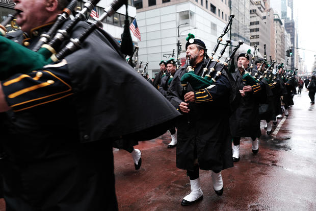 Annual St Patrick's Day Parade Marches Down New York's Fifth Avenue 