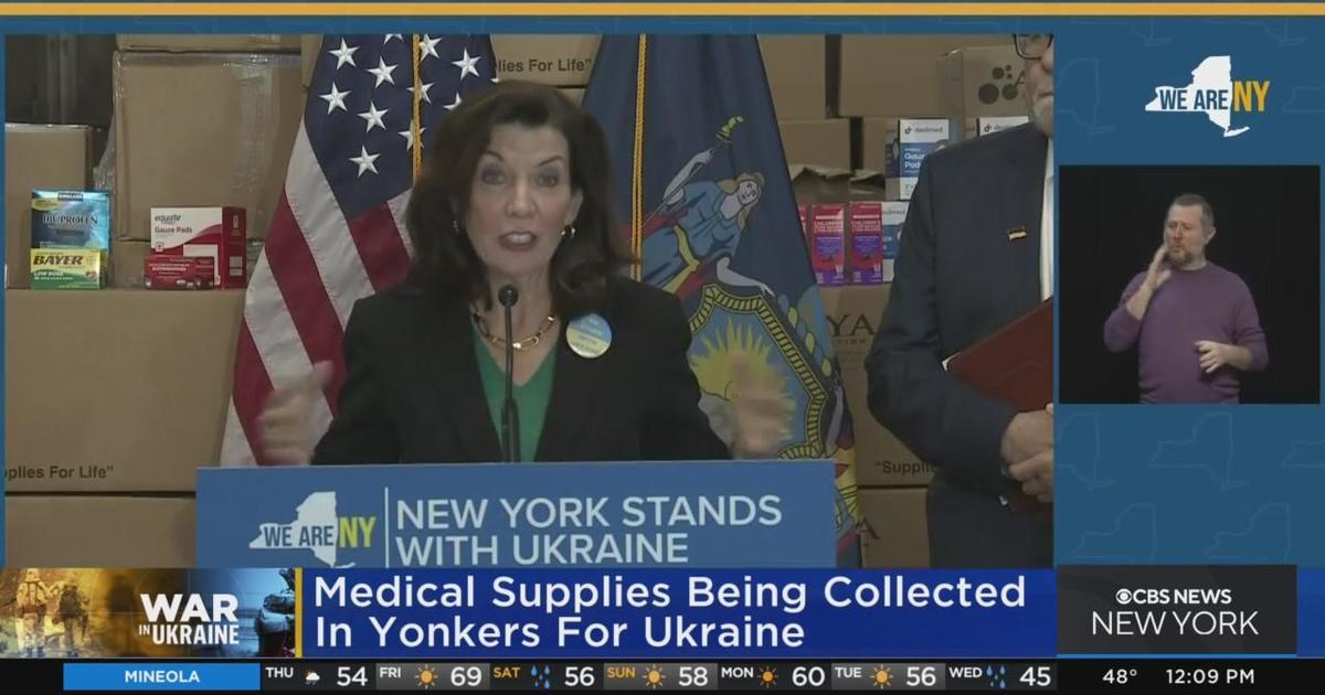 Yonkers collecting medical supplies for Ukraine CBS New York