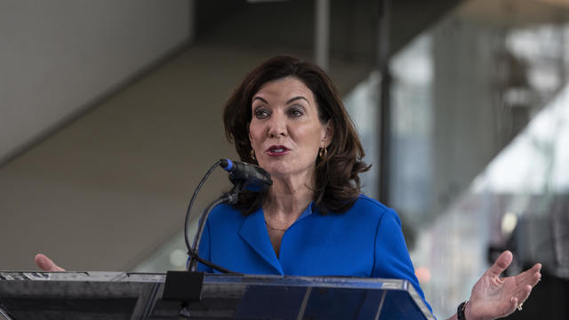 Governor Kathy Hochul makes announcement of David Geffen 