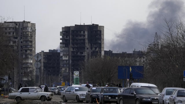 Evacuations from Mariupol in Ukraine 