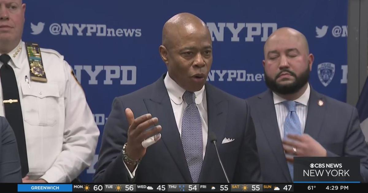 Mayor Adams Announcement On NYPD Neighborhood Safety Teams - CBS New York