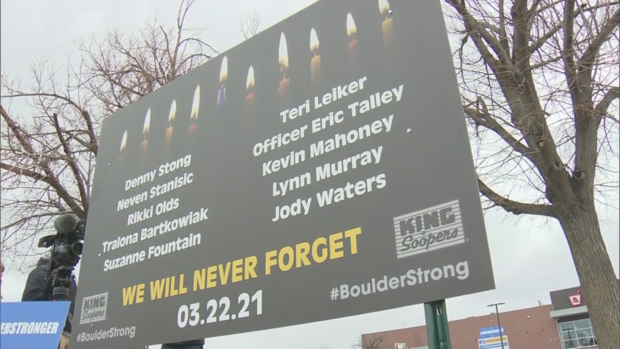 king soopers shooting remembrance sign 
