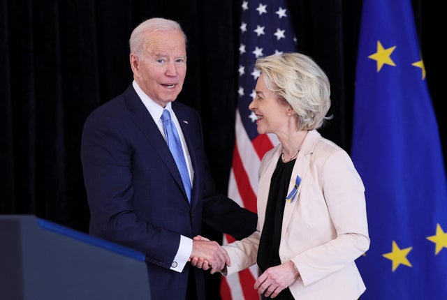 U.S. President Biden meets with European Commission President Von der Leyen, in Brussels 