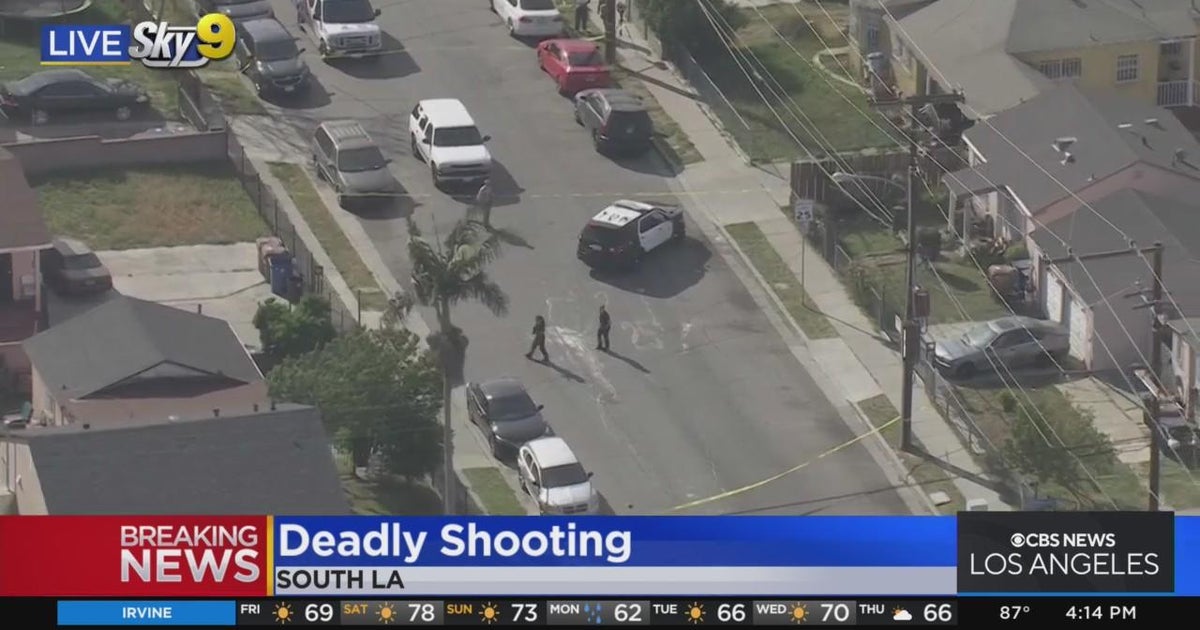 Man shot dead in South Los Angeles - CBS Los Angeles