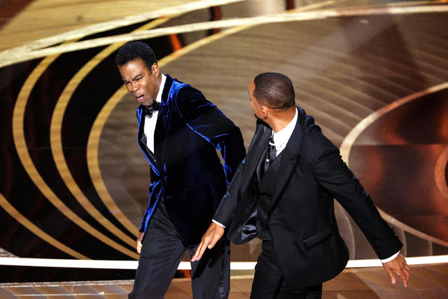 Celebrities react to Will Smith slapping Chris Rock on Oscars stage - CBS  News