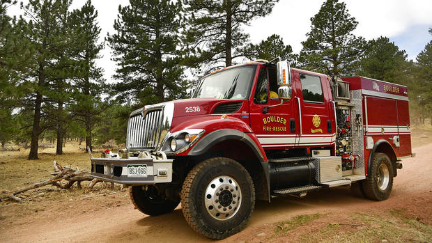 The NCAR fires burns in Boulder, Colorado 