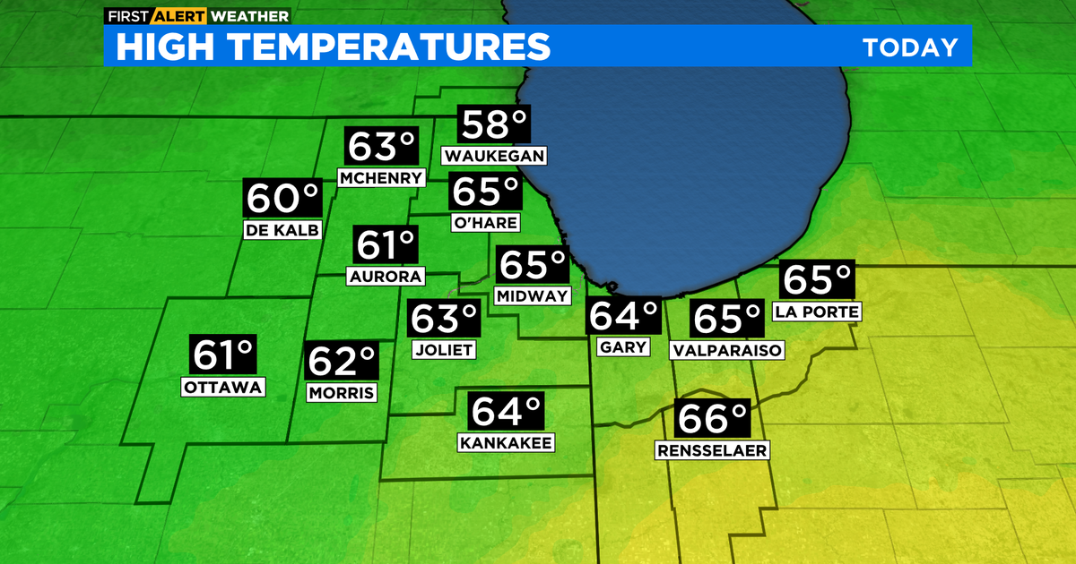 Chicago First Alert Weather: A warm, yet wet & windy Wednesday - CBS ...
