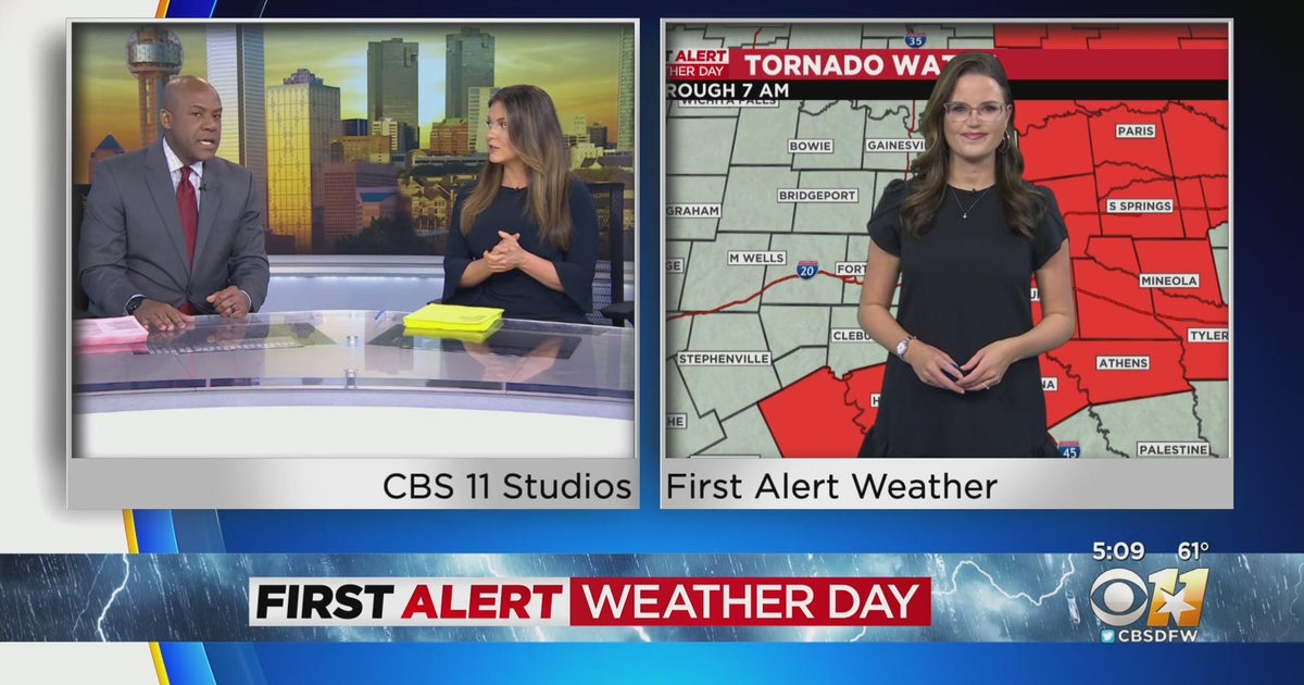 First Alert Weather Day Update At 5:00 am - CBS Texas