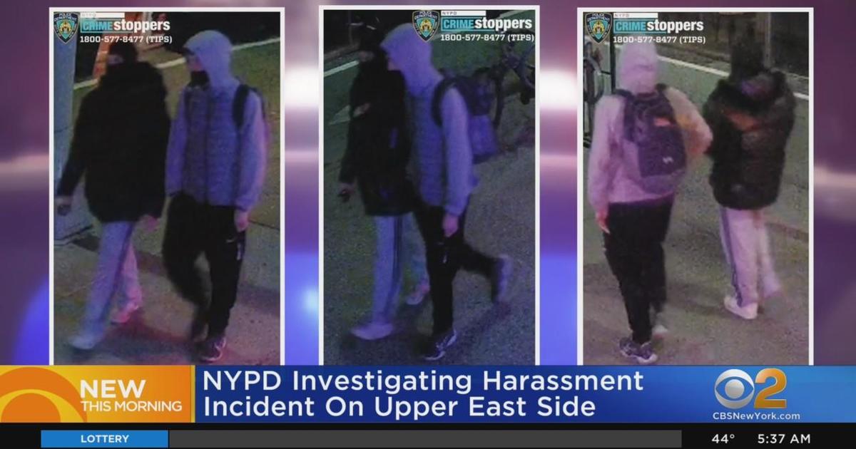 Nypd 2 Suspects Wanted For Harassment Incident On Upper East Side Cbs New York