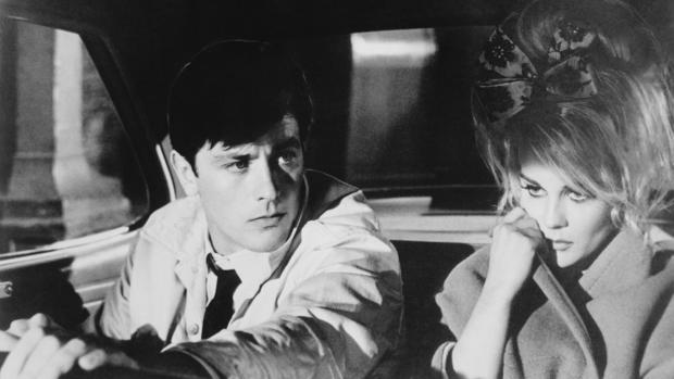 Ann-Margret and Alain Delon Sitting in Car and Performing Stressful Scene 