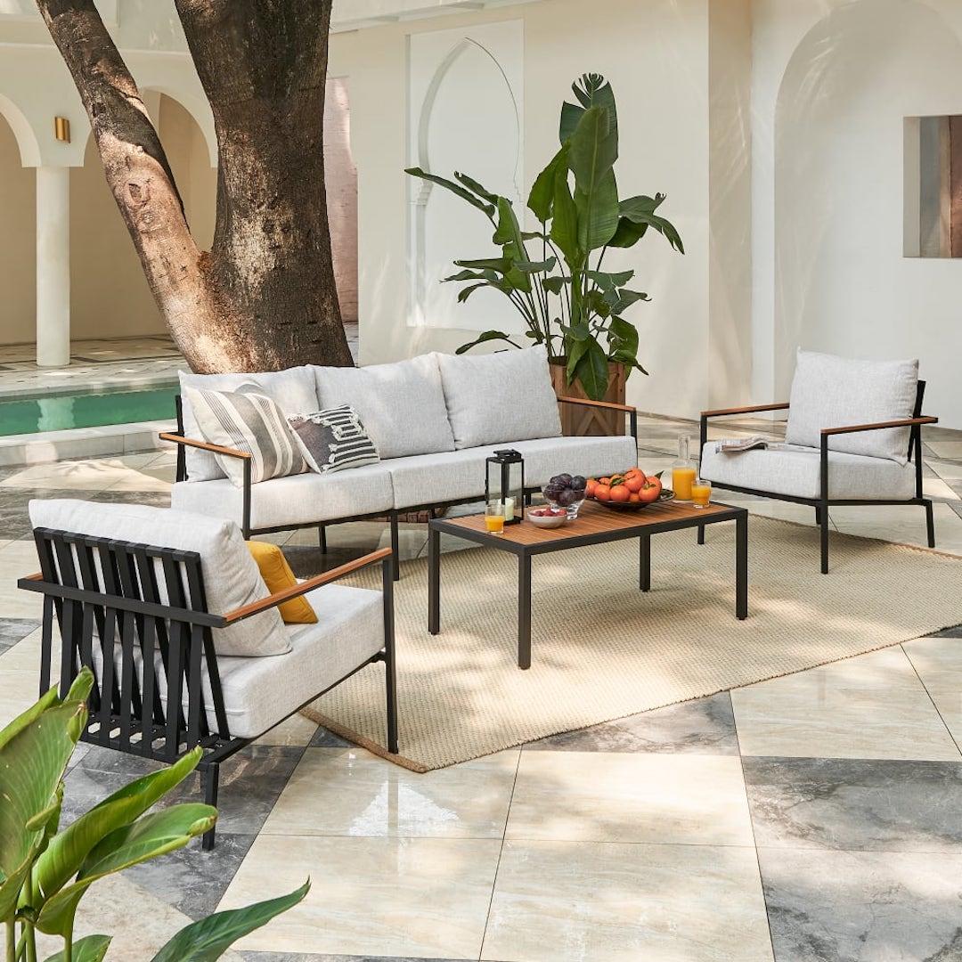Sorrento Sofa, 2 Lounge Chairs and Coffee Table Set 