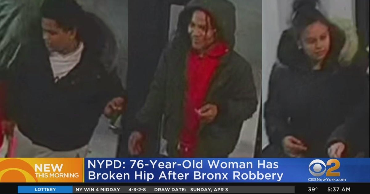 Woman breaks hip in Bronx robbery - CBS New York