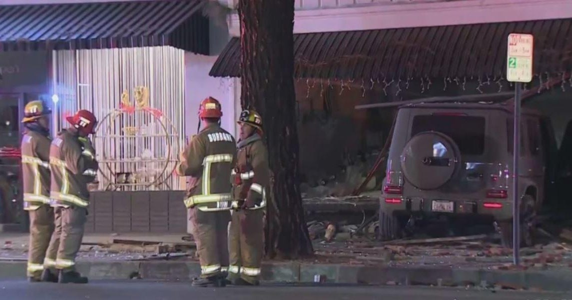 SUV careens into Burbank storefront, driver arrested CBS Los Angeles