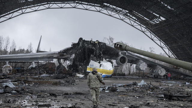 Devastation in Kyiv due to war 