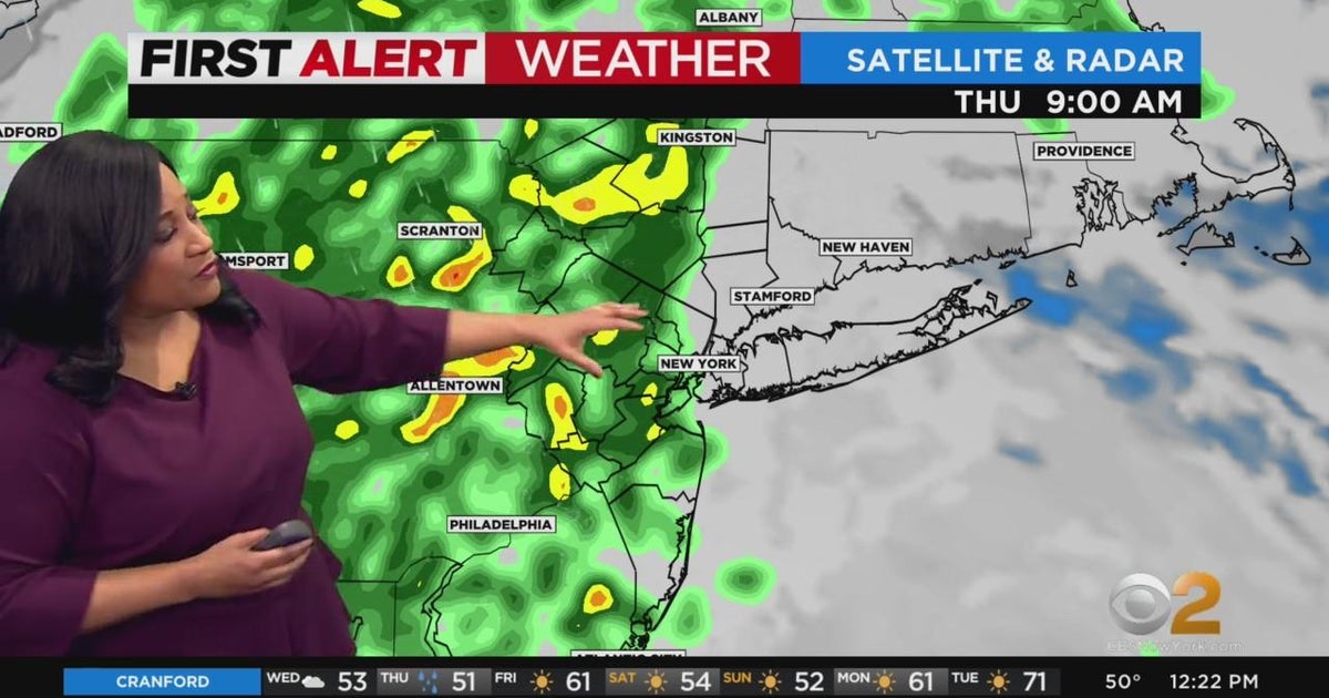 First Alert Weather: Showers here to stay - CBS New York