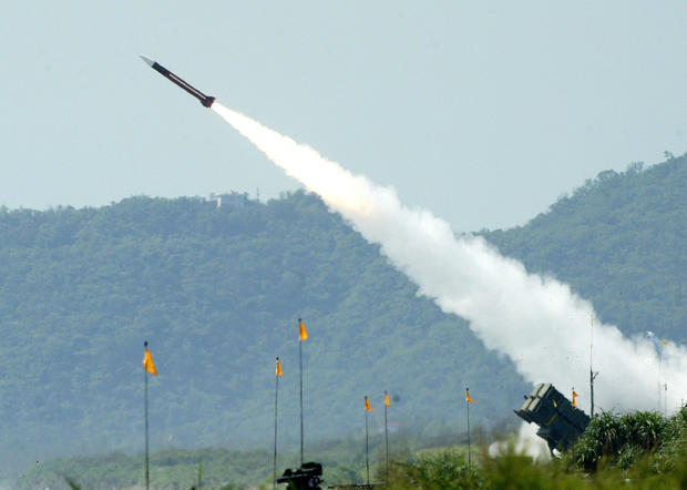 A Patriot missile is launched during the Han Kuang No. 22 ex 