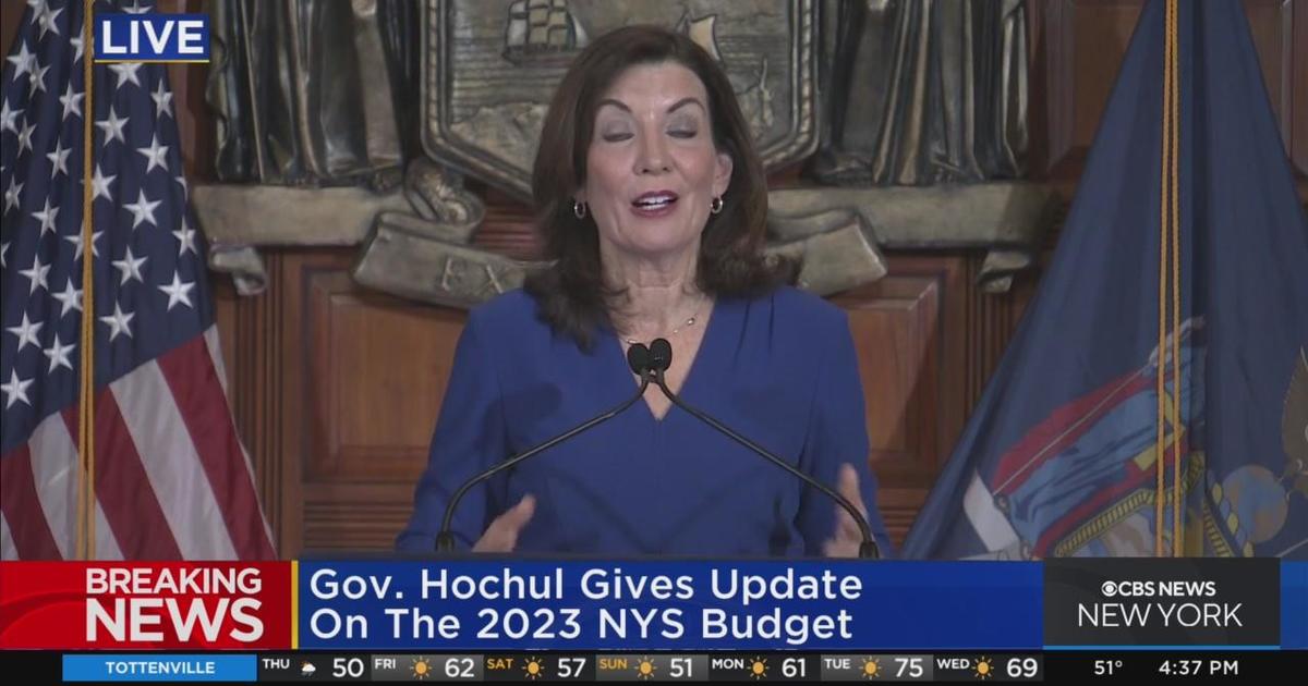 Gov. Kathy Hochul Unveils "conceptual Agreement" On 2023 Budget - CBS ...