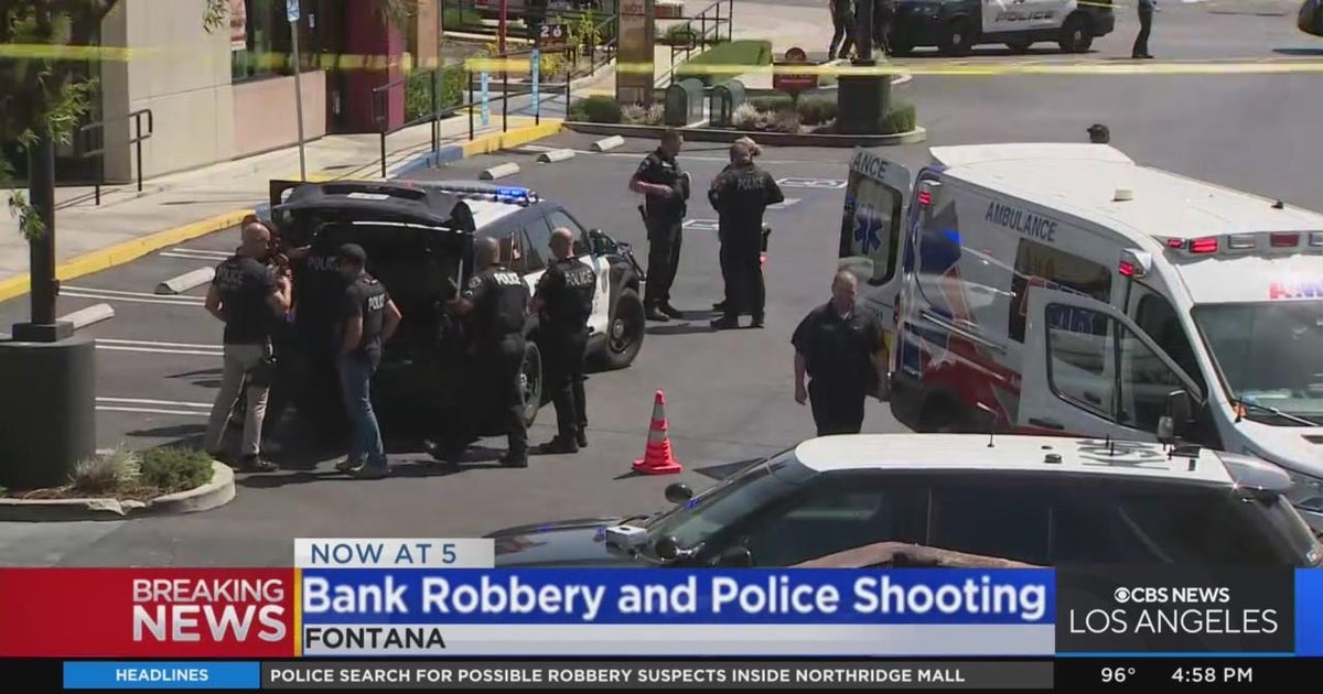 Fontana police fatally shoot bank robbery suspect - CBS Los Angeles