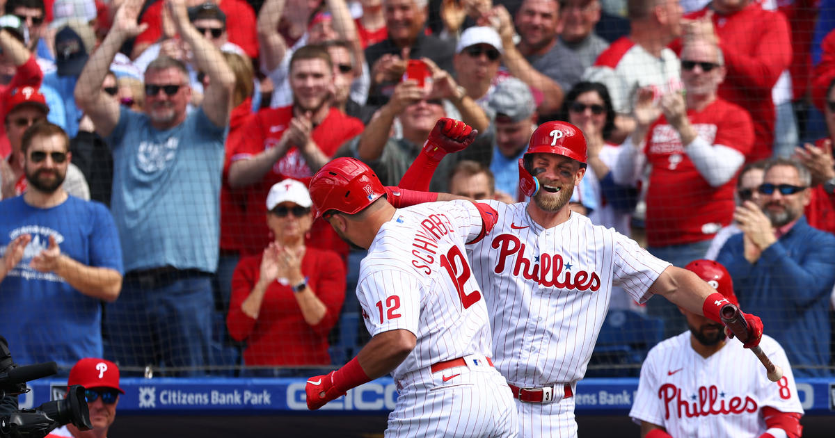 Kyle Schwarber Goes Deep For Phillies In 9-5 Season-Opening Win Over  Athletics - CBS Philadelphia