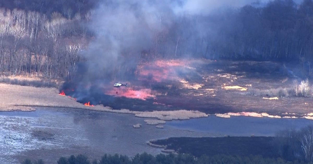 Large Grass Fire Burning West Of Highway 65 In The North Metro CBS Minnesota