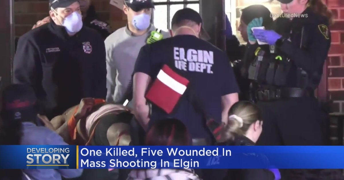 1 dead, 5 wounded after shooting at gathering in Elgin CBS Chicago