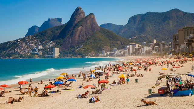 Beaches in Rio de Janeiro. 