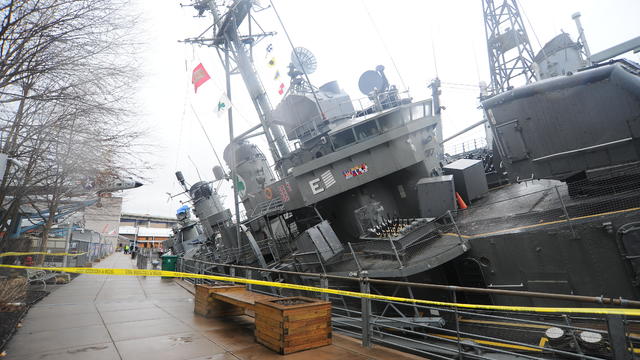 The USS Sullivans In The Buffalo And Erie County Naval And Military Park Is Sinking 