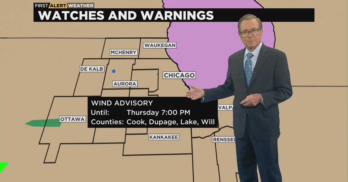 Wind advisory in effect with 50 mph gusts - CBS Chicago