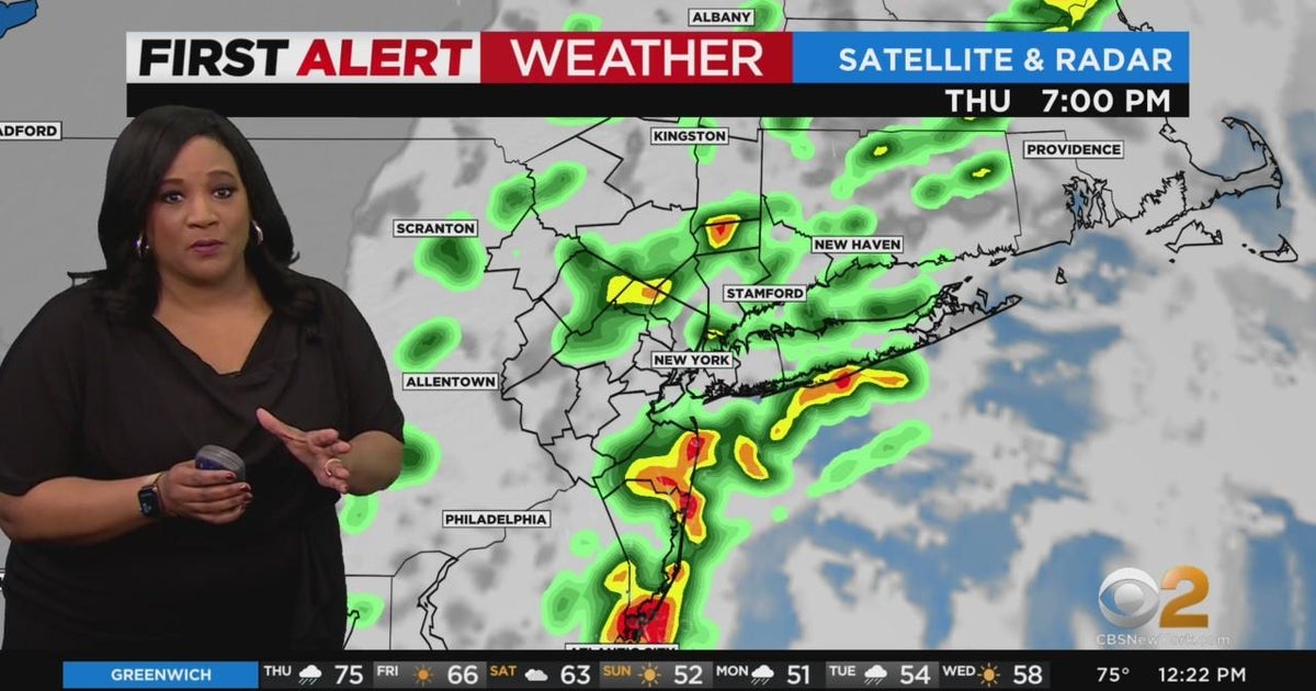 First Alert Weather: Tracking rain this afternoon - CBS New York