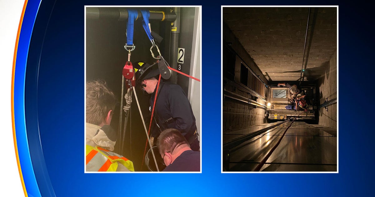 N.J. emergency responders rappel down elevator shaft to rescue 6