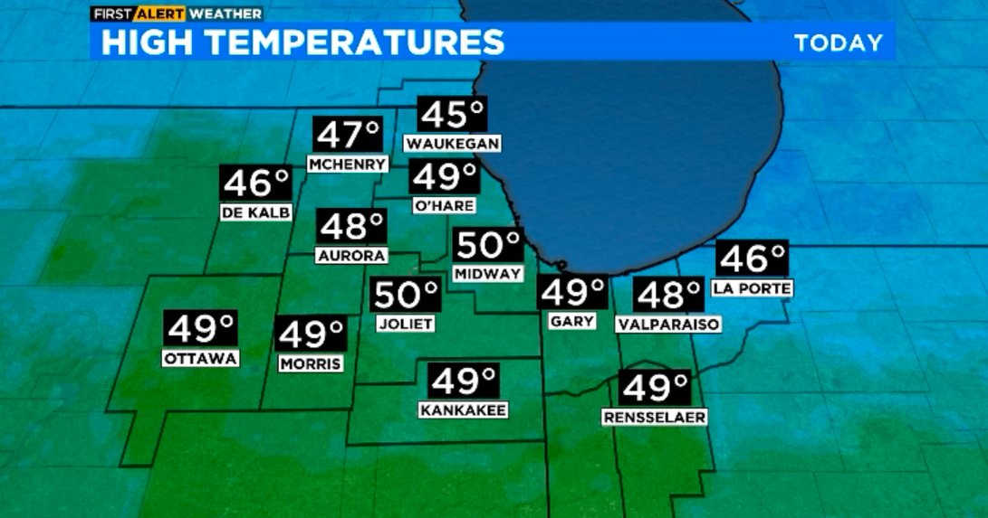 Chicago First Alert Weather: Breezy with highs in the 40s - CBS Chicago