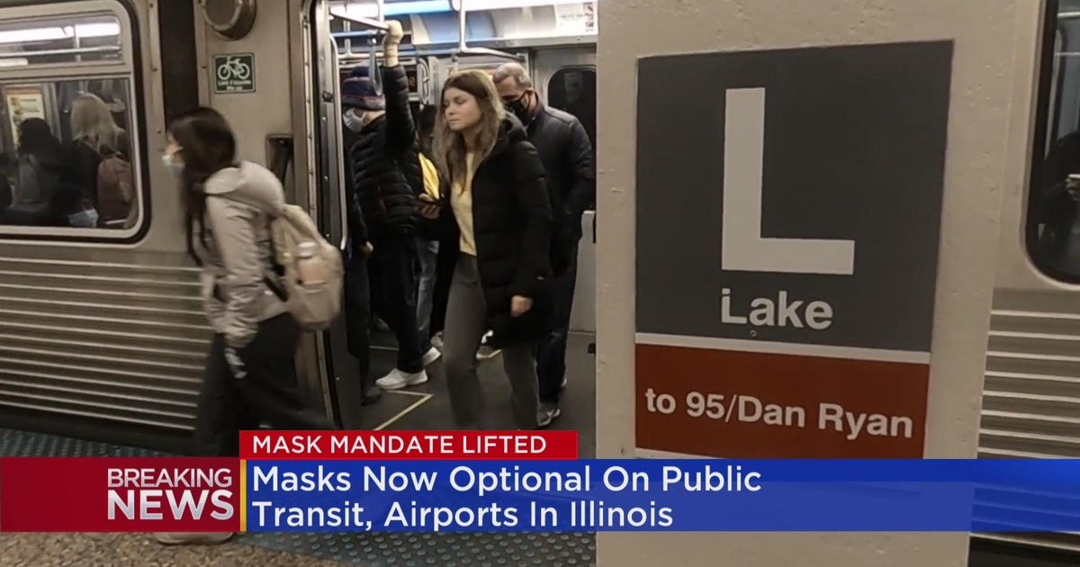 Masks now optional on public transit, airports in Illinois CBS Chicago