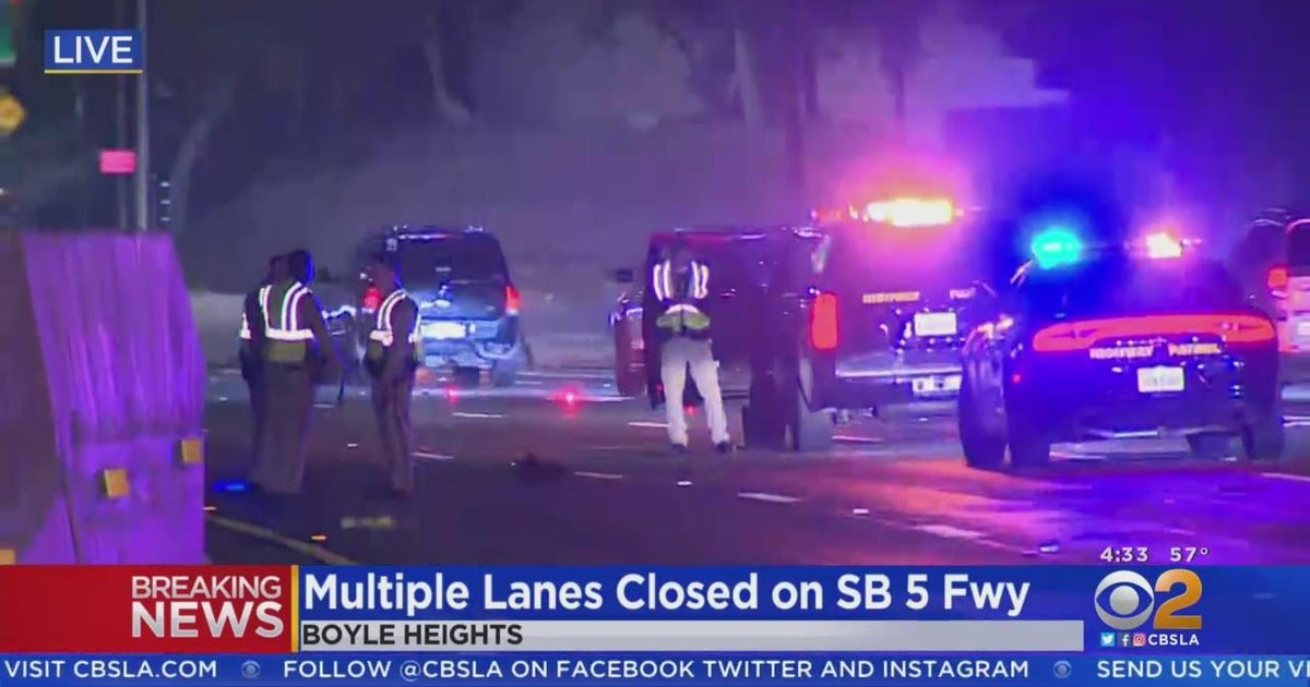 Pedestrian killed on 5 freeway in Boyle Heights CBS Los Angeles