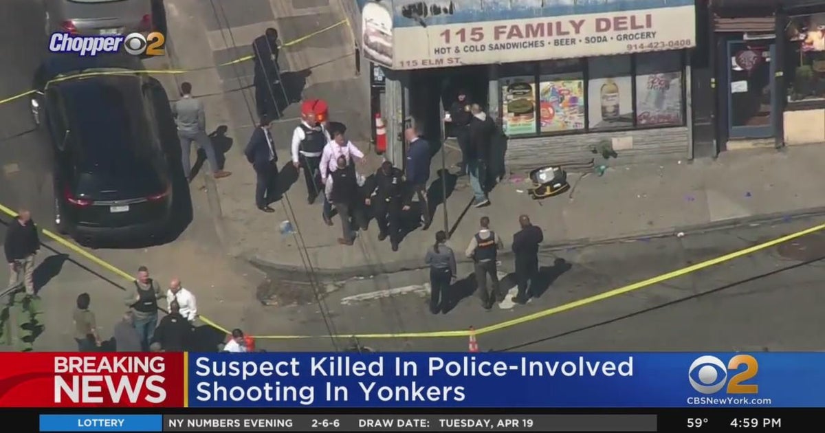 Yonkers detective critically hurt in shooting, suspect dead CBS New York