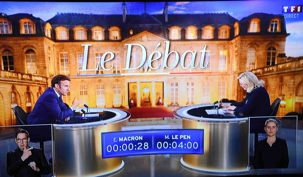 French Presidential Candidates Face-Off In Televised Debate 