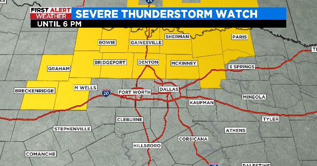 First Alert Weather Day declared due to severe storm risk - CBS Texas