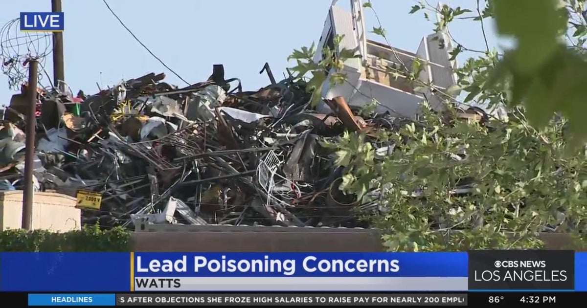 Lead poisoning concerns near Jordan High School in Watts CBS Los Angeles