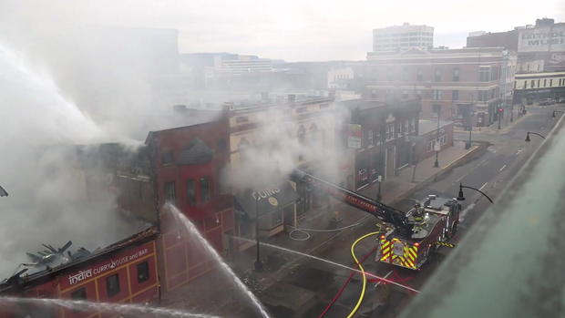 Fire at India Curry House in downtown La Crosse, Wis 