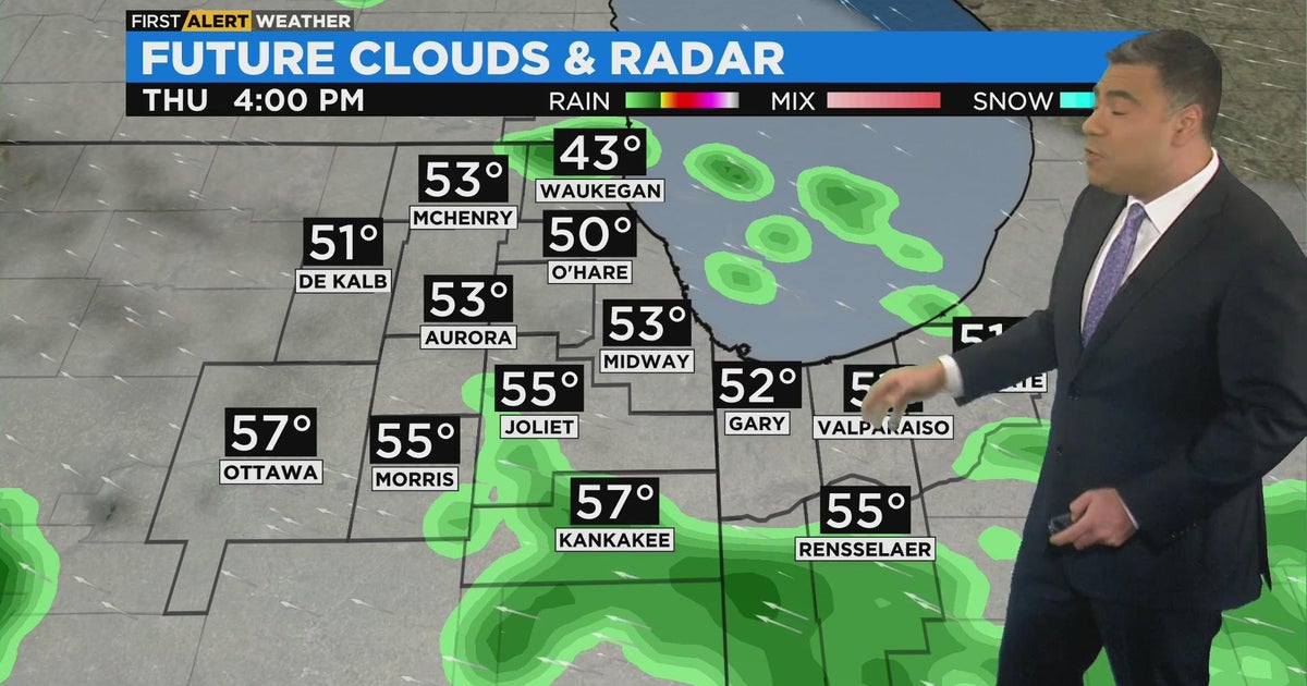 Chicago First Alert Weather: Showers Thursday - CBS Chicago