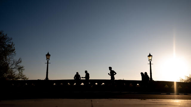 Sunset at the Alster 