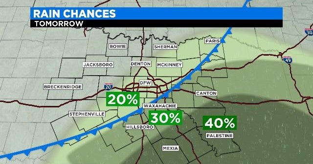 Slight risk for severe weather in North Texas later today CBS DFW