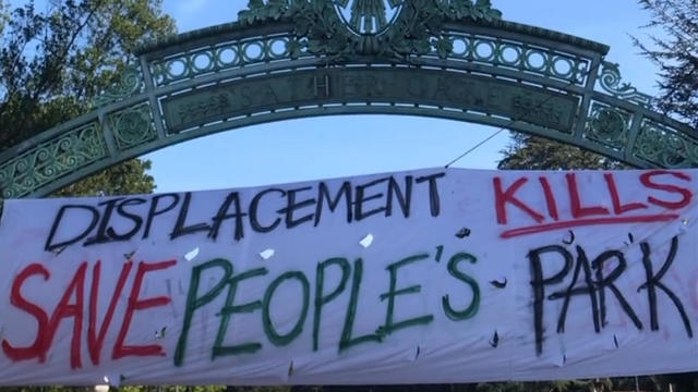 Sather Gate People's Park housing protest 
