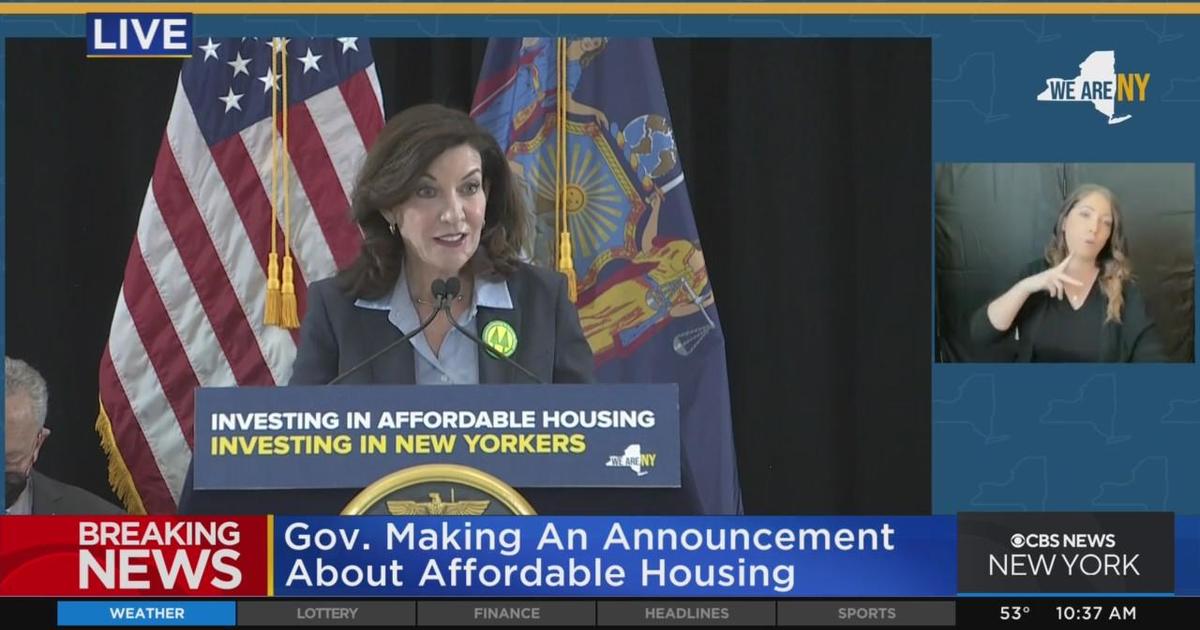 Gov. Hochul Makes Announcement About Affordable Housing - CBS New York